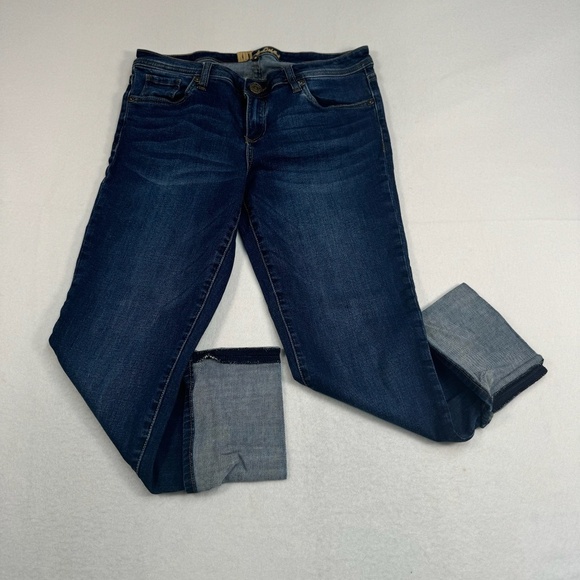 Kut from the Kloth Denim - Kut From The Kloth Roll Hem Straight Leg Jeans Womens Sz 8 Medium Blue Low Rise